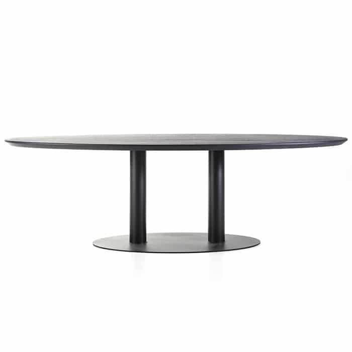 Table oval – 300x120x76, Black